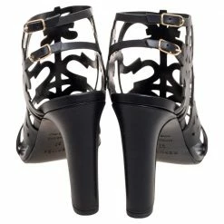 Hermes Black Leather Keira Ankle Sandals Size 37 For Women -Deals Hermes Store luxury women hermes new shoes p595517 008