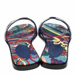 Hermes Navy Blue Leather Oran Flat Slide Sandals Size 36 For Women -Deals Hermes Store luxury women hermes new shoes p603007 007