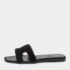 Hermes Black Fur Oran Sandals Size 36 For Women -Deals Hermes Store luxury women hermes new shoes p639719 007