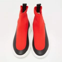 Hermes Red/Black Fabric And Leather High Top Sneakers Size 37 For Women 13 Hermes Red/Black Fabric And Leather High Top Sneakers Size 37 For Women -Deals Hermes Store luxury women hermes new shoes p639874 006