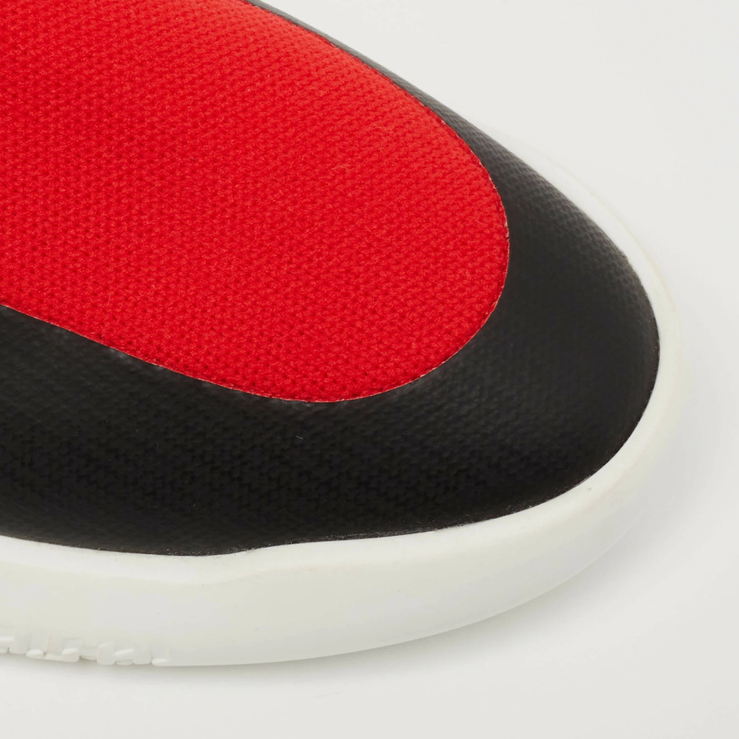 Hermes Red/Black Fabric And Leather High Top Sneakers Size 37 For Women 9 Hermes Red/Black Fabric And Leather High Top Sneakers Size 37 For Women - Image 7