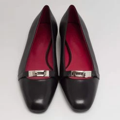 Hermes Black Leather Bilbao Ballet Flats Size 40 For Women 13 Hermes Black Leather Bilbao Ballet Flats Size 40 For Women -Deals Hermes Store luxury women hermes new shoes p639919 007