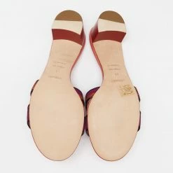 Hermes Multicolor Printed Canvas And Leather Oasis Block Heel Slide Sandals Size 41 For Women -Deals Hermes Store luxury women hermes new shoes p647153 002