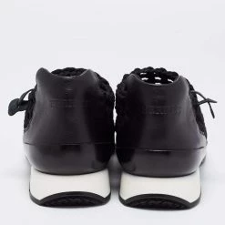 Hermes Black Leather And Braided Fabric Oxygene Slip On Sneakers Size 39 For Women -Deals Hermes Store luxury women hermes new shoes p653747 006