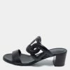 Hermes Black Leather Bikini Slide Sandals Size 36 For Women -Deals Hermes Store luxury women hermes new shoes p656682 001