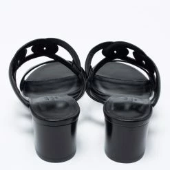 Hermes Black Leather Bikini Slide Sandals Size 36 For Women -Deals Hermes Store luxury women hermes new shoes p656682 003