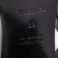 Hermes Hermès Black Leather Eve Sandals Size 39 For Women -Deals Hermes Store luxury women hermes new shoes p657975 002