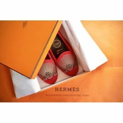 Hermes Rouge Ballerine Ballet Flats Size EU 38 For Women -Deals Hermes Store luxury women hermes new shoes p667768 004