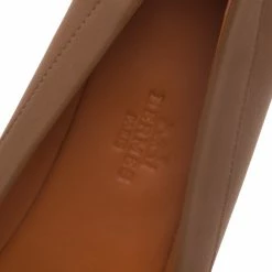 Hermes Brown Leather Liberty Ballet Flats Size 39 For Women -Deals Hermes Store luxury women hermes new shoes p95377 007