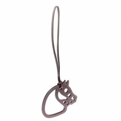 Hermes Dark Maroon Leather Paddock Cheval Horse Bag Charm For Women -Deals Hermes Store luxury women hermes new travel p216487 003