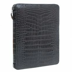 Hermes Grey Crocodile Leather Zip Around Agenda For Women -Deals Hermes Store luxury women hermes new travel p42883 003