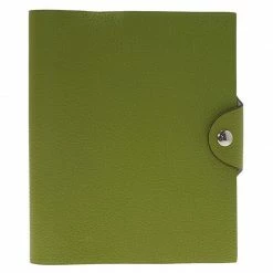 Hermes Green Leather Agenda For Women