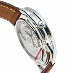 Hermes Silver Stainless Steel Leather Arceau AR8.61AQ Men's Wristwatch 40 Mm For Men -Deals Hermes Store luxury women hermes new watches p504253 004