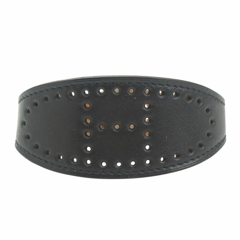 Hermes Black Leather Nova Bracelet 20 CM For Women 3 Hermes Black Leather Nova Bracelet 20 CM For Women