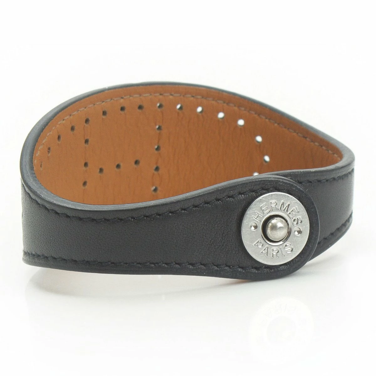Hermes Black Leather Nova Bracelet 20 CM For Women 5 Hermes Black Leather Nova Bracelet 20 CM For Women - Image 3