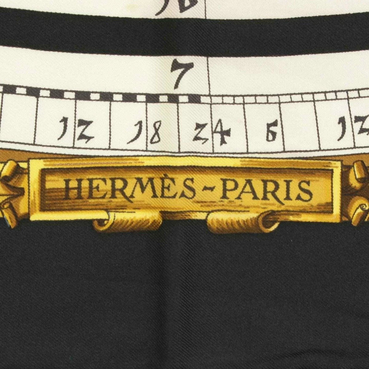 Hermes Black Dies Et Hore Silk Square Scarf For Women 5 Hermes Black Dies Et Hore Silk Square Scarf For Women - Image 3
