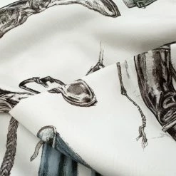 Hermes White Silk A Propos De Bottes Square Scarf For Women -Deals Hermes Store luxury women hermes used accessories p101791 003