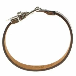 Hermes Java 10 Brulee Chamonix Calfskin Palladium Plated Bracelet XS For Women -Deals Hermes Store luxury women hermes used accessories p102958 0004