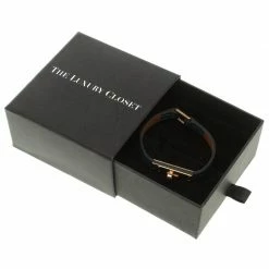 Hermes Micro Kelly Blue Leather Rose Gold Plated Narrow Bracelet XS For Women -Deals Hermes Store luxury women hermes used accessories p110990 008