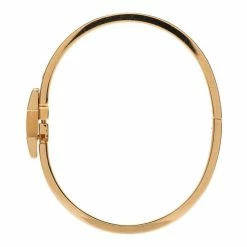 Hermes Clic Clac H Amaranth Red Enamel Gold Plated Bracelet PM For Women -Deals Hermes Store luxury women hermes used accessories p11687 004