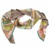 Hermes Multicolor Printed Silk Sangles En Zigzag Fleuries Maxi Twilly Scarf For Women