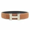 Hermes Brown And Black Leather Mini Contance Reversible Belt For Women 1 Hermes Brown And Black Leather Mini Contance Reversible Belt For Women -Deals Hermes Store luxury women hermes used accessories p117869 001