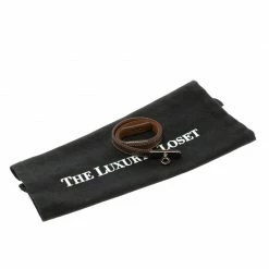 Hermes Kelly Brown Leather Palladium Plated Choker Necklace For Women -Deals Hermes Store luxury women hermes used accessories p118855 005