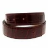 Hermes Red Porosus Crocodile Leather Belt Strap 95cm For Women -Deals Hermes Store luxury women hermes used accessories p120665 001