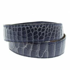 Hermes Lilac Porosus Crocodile Leather Belt Strap 85cm For Women