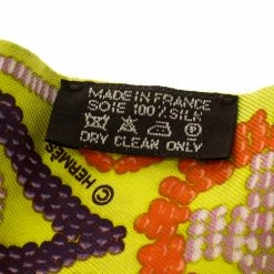 Hermes Lime Green Kelly En Perles Silk Twilly Scarf For Women -Deals Hermes Store luxury women hermes used accessories p123440 005
