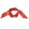 Hermes Orange Printed Neck Scarf For Women 1 Hermes Orange Printed Neck Scarf For Women -Deals Hermes Store luxury women hermes used accessories p126 001