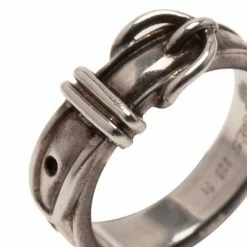 Hermes Vintage Silver Ring Size 51 For Women -Deals Hermes Store luxury women hermes used accessories p12616 005