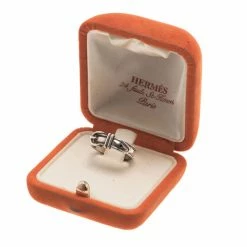 Hermes Vintage Silver Ring Size 51 For Women -Deals Hermes Store luxury women hermes used accessories p12616 007