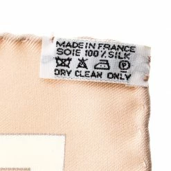 Hermes Beige Raconte Moi Le Cheval Printed Silk Square Scarf For Women -Deals Hermes Store luxury women hermes used accessories p128901 006