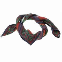Hermes Multicolor Printed Silk Zenobie Reine De Palmyre Square Scarf For Women