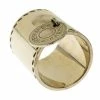 Hermes Gold Tone Scarf Ring For Women