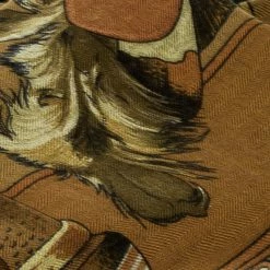 Hermes Mustard And Green Cashmere And Silk Printed Kachinas Scarf For Women -Deals Hermes Store luxury women hermes used accessories p141931 003