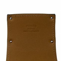 Hermes Kelly Dog Extreme Blue Leather Palladium Plated Wide Bracelet S For Women -Deals Hermes Store luxury women hermes used accessories p142137 005