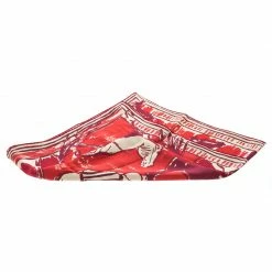 Hermes Red And Beige Horse And Jockey Printed Silk Square Scarf For Women 10 Hermes Red And Beige Horse And Jockey Printed Silk Square Scarf For Women -Deals Hermes Store luxury women hermes used accessories p144093 004