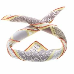 Hermes Multicolor Printed Carre En Cravates Pochette Scarf For Women -Deals Hermes Store luxury women hermes used accessories p144111 0003