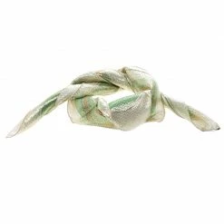 Hermes Boucleries D'attelage Silk Blend Glitter Square Scarf For Women -Deals Hermes Store luxury women hermes used accessories p144116 0003