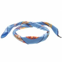 Hermes Blue Reves D'Escargots Printed Silk Square Scarf For Women 9 Hermes Blue Reves D'Escargots Printed Silk Square Scarf For Women -Deals Hermes Store luxury women hermes used accessories p144227 003