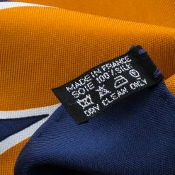 Hermes Navy Blue Lilanga Printed Silk Square Scarf For Women 11 Hermes Navy Blue Lilanga Printed Silk Square Scarf For Women -Deals Hermes Store luxury women hermes used accessories p144231 0005