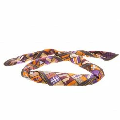 Hermes Multicolor Voyage En Hermes Printed Silk Square Scarf For Women -Deals Hermes Store luxury women hermes used accessories p144237 0003