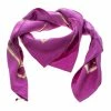 Hermes Purple Brazil Feather Print Silk Square Scarf For Women -Deals Hermes Store luxury women hermes used accessories p144256 0001