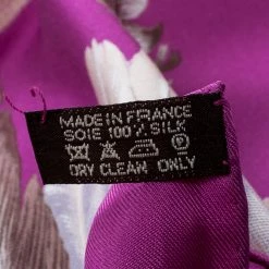 Hermes Purple Brazil Feather Print Silk Square Scarf For Women -Deals Hermes Store luxury women hermes used accessories p144256 0005