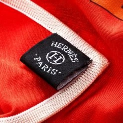 Hermes Red Mors And Filets Printed Silk Jersey Square Scarf For Women -Deals Hermes Store luxury women hermes used accessories p144258 0005