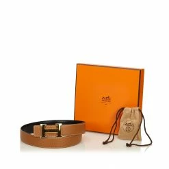 Hermes Brown H Logo Constance Belt For Women -Deals Hermes Store luxury women hermes used accessories p147267 007