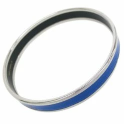 Hermes Printed Blue Enamel Palladium-Plated Bracelet 19CM For Women -Deals Hermes Store luxury women hermes used accessories p14743 003