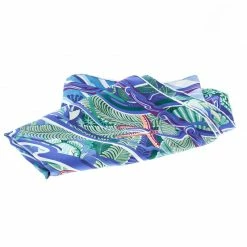 Hermes De La Mer Au Ciel Blue Printed Silk Square Scarf For Women -Deals Hermes Store luxury women hermes used accessories p147544 0005